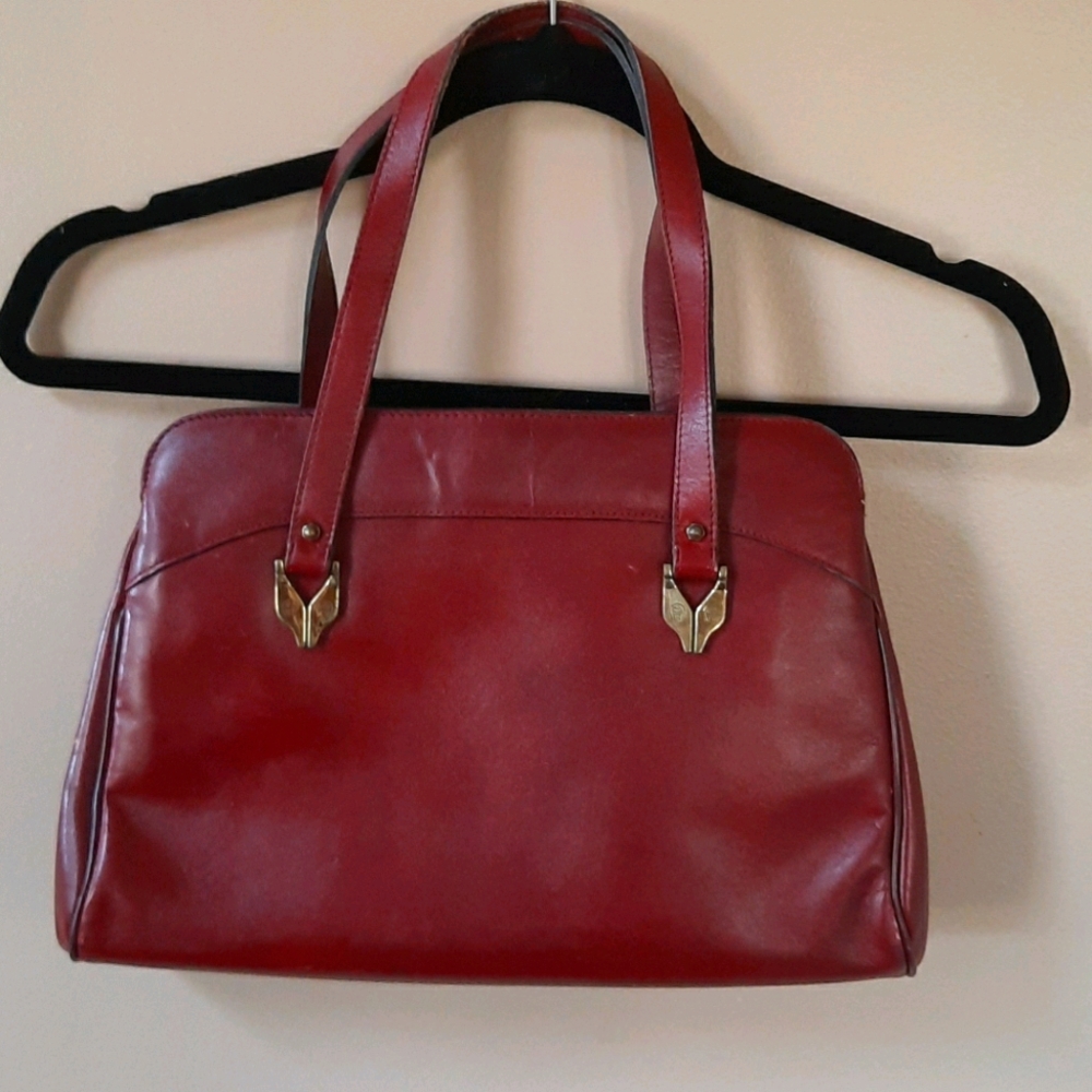 Vintage red Aigner handbag